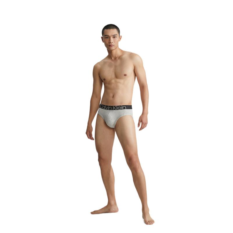 Calvin Klein Jacquard Waistband Triangle Underwear Men Underwear Star-Grey NB2681O-PGK