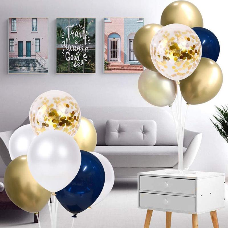 50PCS Sparkling Sequin Balloon Set 12-Inch, Perfect For Home & Birthday Party Decorations, Stylish Latex Balloon Combination