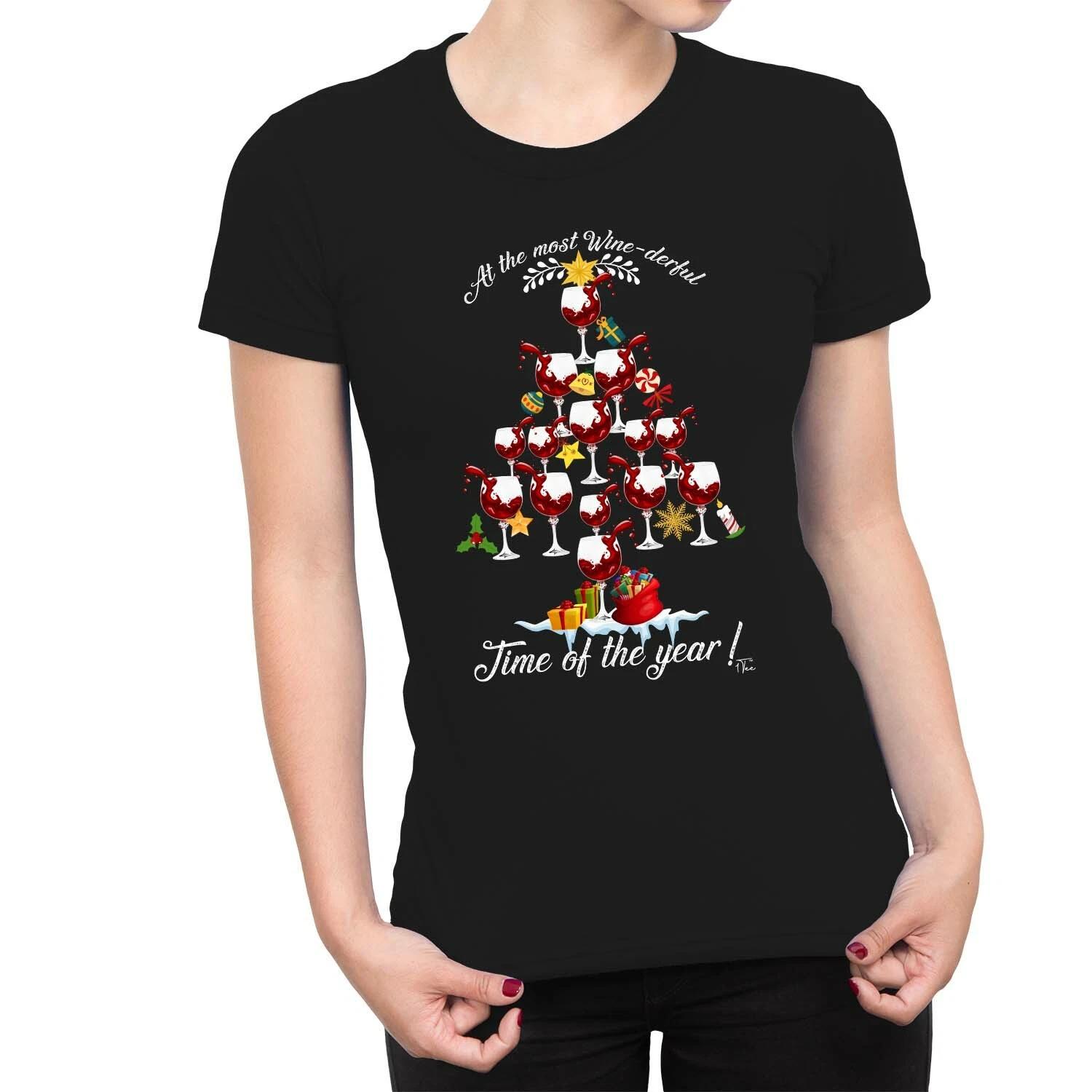 1Tee Womens The Most WINE-Derful Time of the Year! T-Shirt S