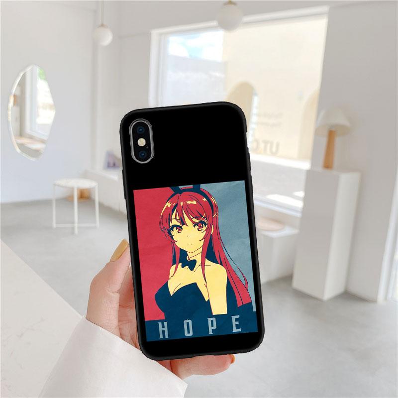 PP12 Bunny Cute Girl Anime Soft Shell Phone Case for iPhone SE X XS XR 11 16E 17 Pro Max Air 8 7 6 6s Plus
