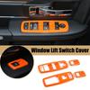 Window Lift Switch Button Cover Trim For Dodge Charger 11+Ram 1500 10-17 Orange