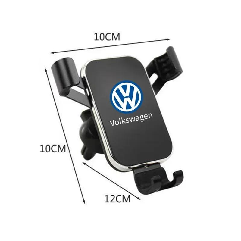 Car Phone Holder Car Air Vent Clip Mount Mobile Phone Holder For Volkswagen VW Golf 6 7 8 Touareg Passat Polo Jetta MK4 B6 GTI zj5