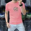 Fashion Men's Short-sleeve T-shirts Round Neck Thin Half-sleeve Middle-aged Summer Tops