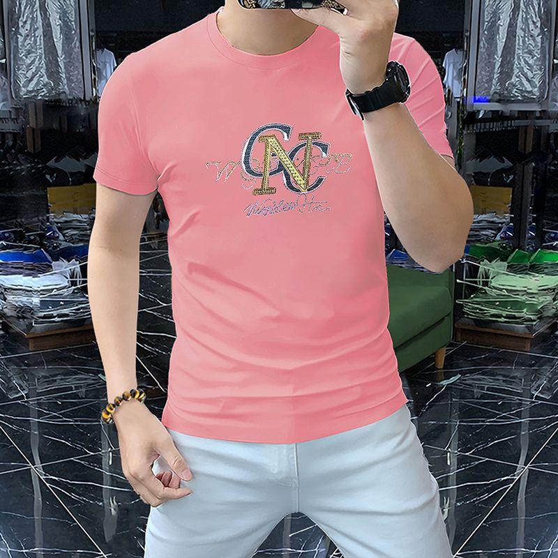 Fashion Men's Short-sleeve T-shirts Round Neck Thin Half-sleeve Middle-aged Summer Tops