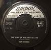 7inch Record DON RONDO  The King Of Holiday Island  Wander HLL9217 London Records 1960 UK Pop Used