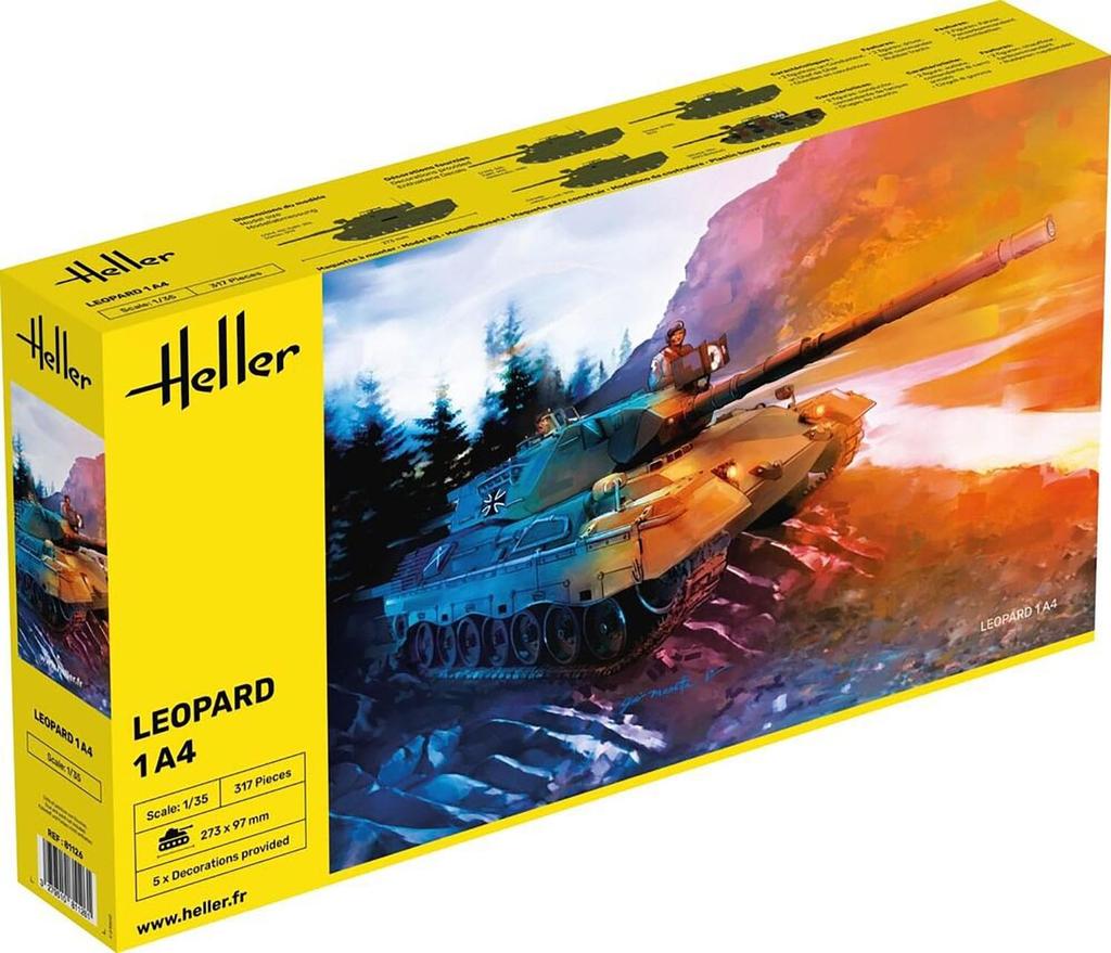 Platz Herre German Army Leopard 1A4 Plastic Model HE81126 1/35