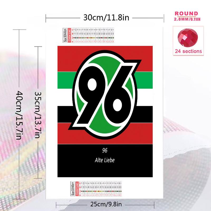 Hannover Spirit 100% Round Full Drill 5D DIY Diamond Painting Embroidery Cross Stitch Rhinestone Décor
