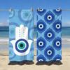 Art Evile Eye Bright Handtuch Sport Schnelltrocknend Reise Campingausrüstung Sanddicht Weich Leicht Großes Strandhandtuch