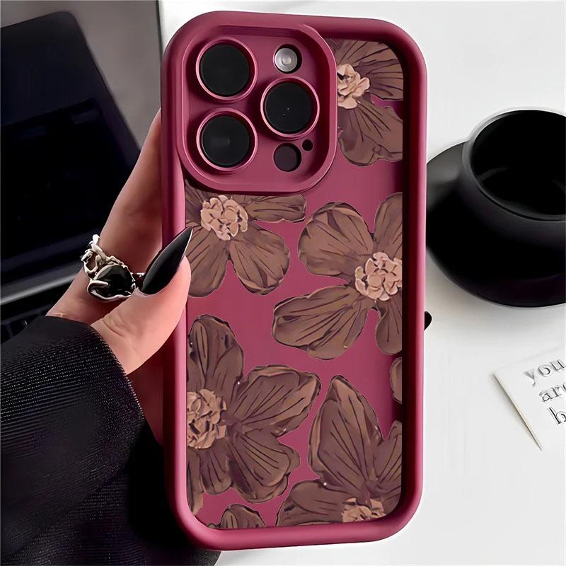 Luxury Flower Case for Huawei Y9 Prime 2019 Y9S P30 P40 P50 P20 Mate 20 30 40 Pro Soft Floral Matte Silicone Protection Cover