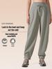 Women's Fleece-Lined Warm Sweatpants, Casual and Fashionable, Elastic Ankle Fit for Autumn and Winter, DAW154