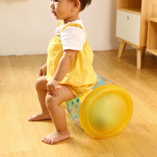 Infant Crawling Roller Toy Portable Wear-resistant Transparent Quick Inflatable Early Development Toy Daily Use