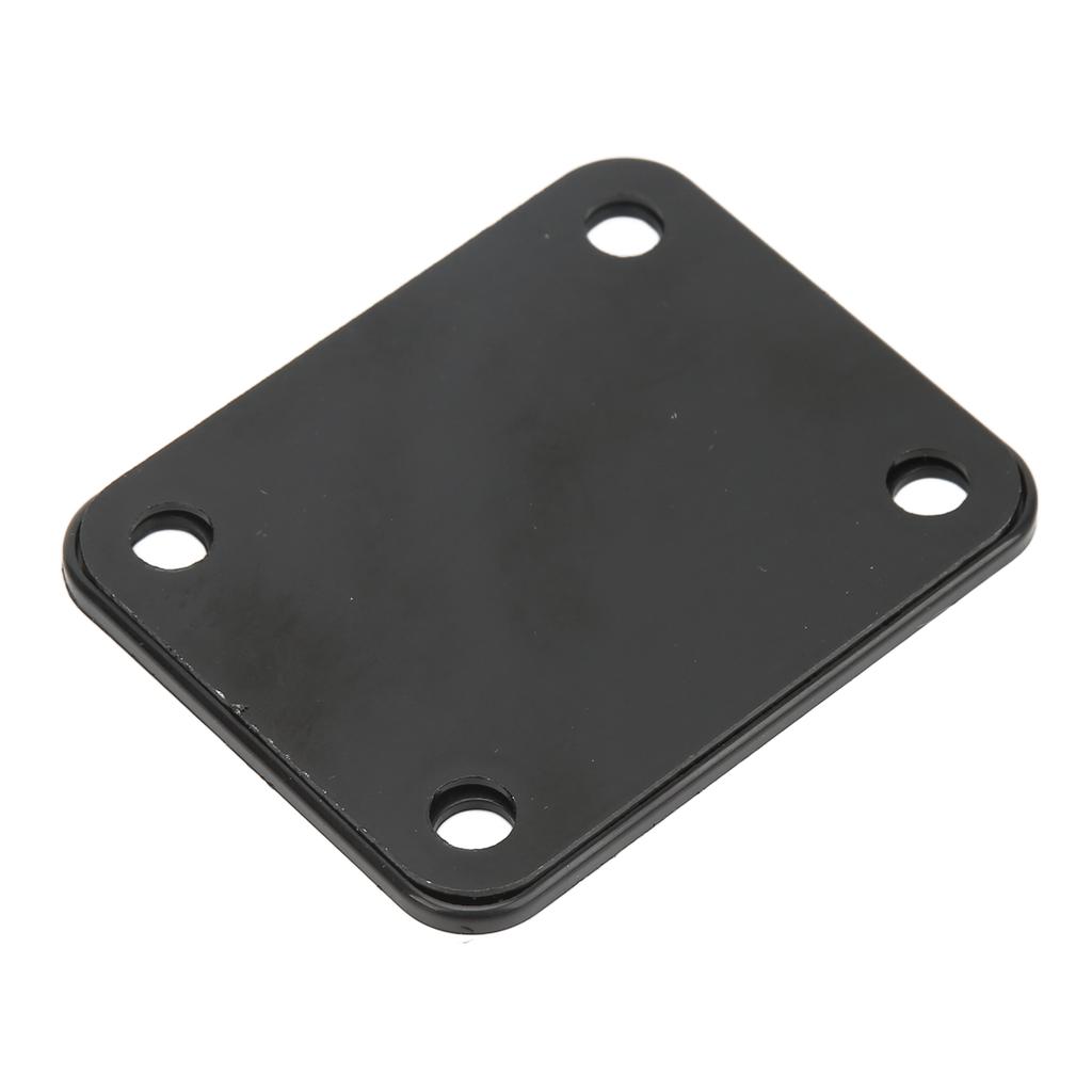 Electric Guitar Neck Plate Square Metal Back Mounting 4 Holes with Screws Bass Parts