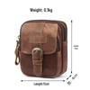 Men's Genuine Leather Belt Phone Waist Bag