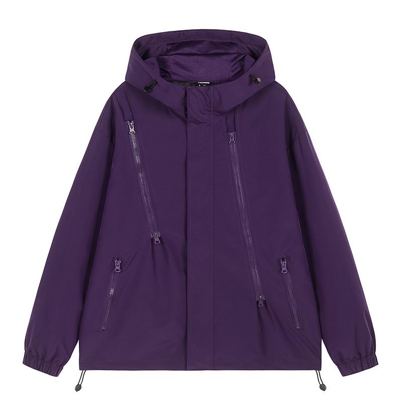 Spring and Autumn Hooded Jacket Jacket Men's Outdoor Sports Leisure Loose Windproof Leisure Jacket Tops Versatile