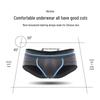 Men's Low Waist Triangle Briefs with U-Shape Pouch Support