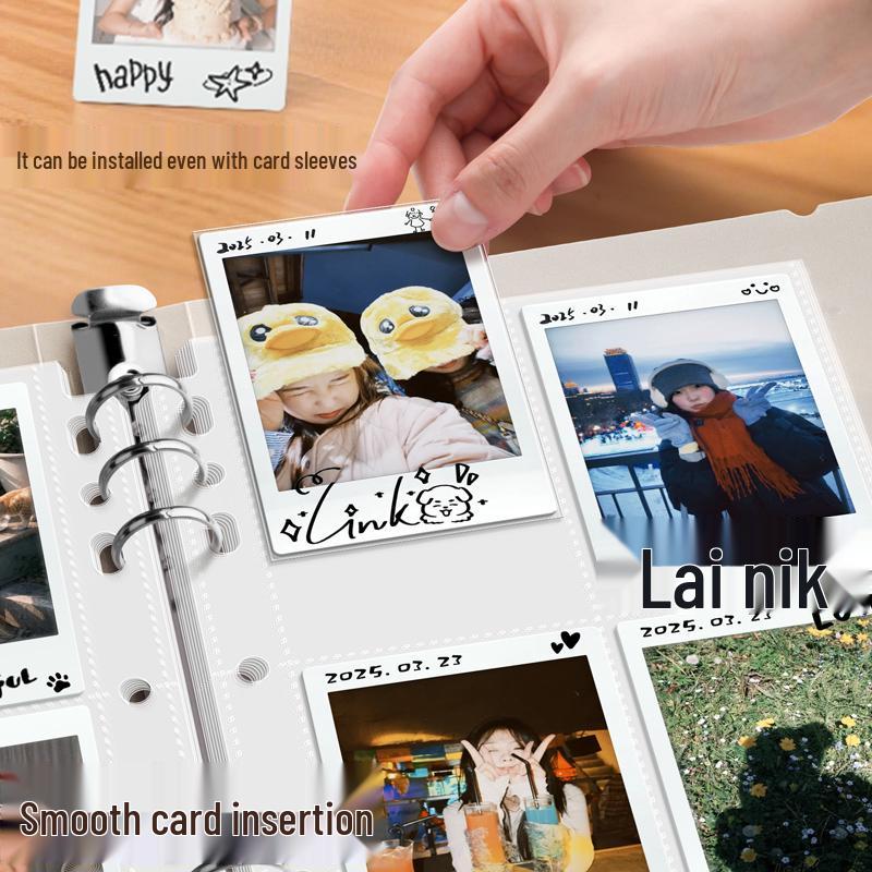 Polaroid Photo Card Album Holder: 3-Inch, 149-Grid Storage for Photos and Postcards.