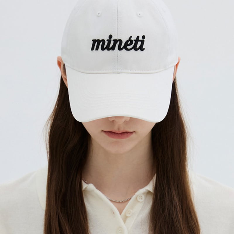 MINETI Small Cotton Lettering Ball Cap Y 10425 MT