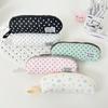 Korean Style Polka Dot Handheld Retro Pencil Case for Primary Students
