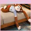 Cute Long Arm Monkey Plush Toy For Kids Gift With Soft Pp Cotton Filling