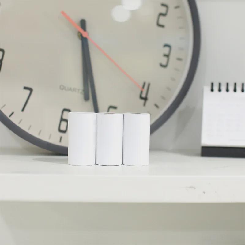 Deli XH01 Glossy Thermal Photo Print Paper with Adhesive Backing, 3-Roll Pack