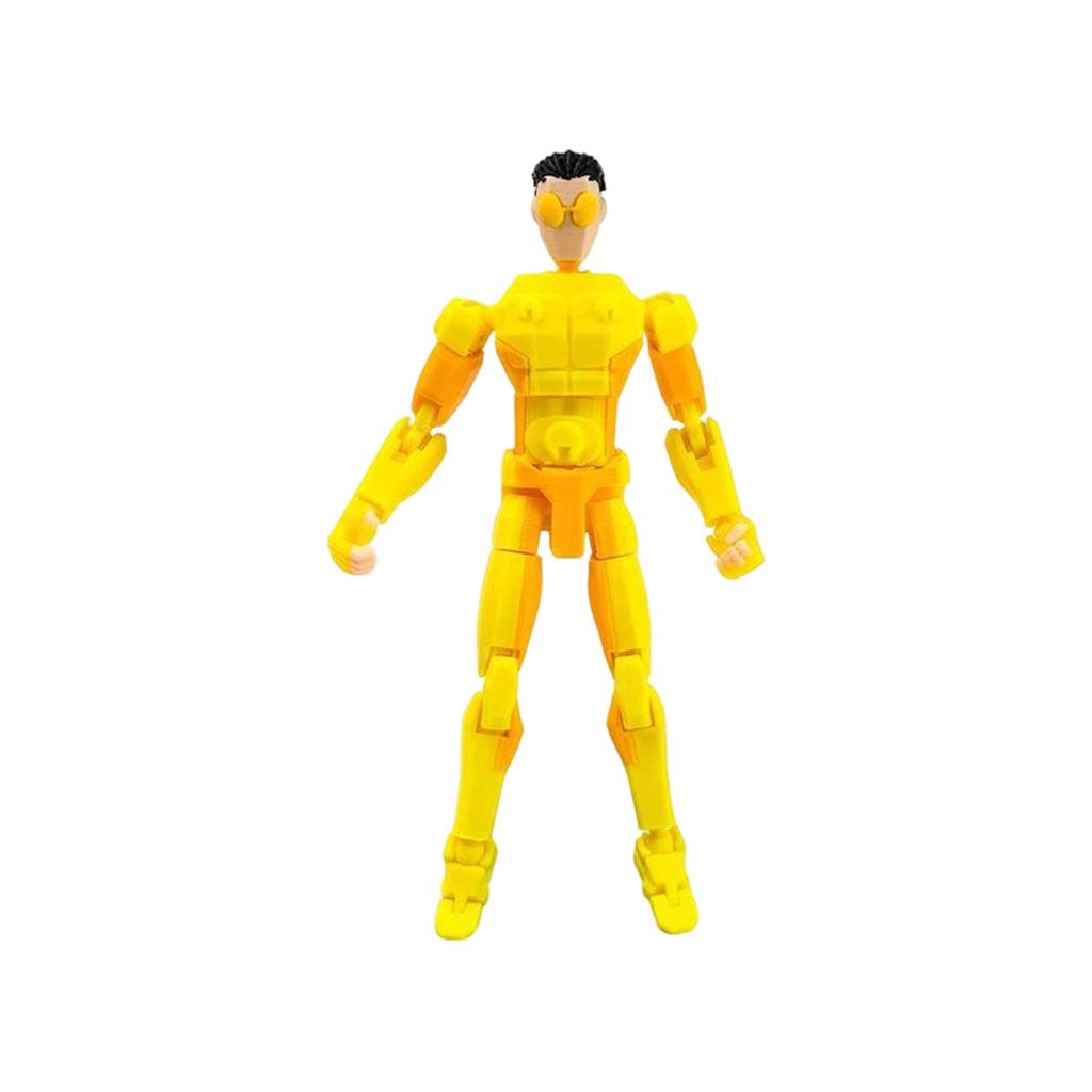 Poseable Action Figure with Articulated Joints and Removable Cape for Collectors and Display Suitable for Various Poses and Customization