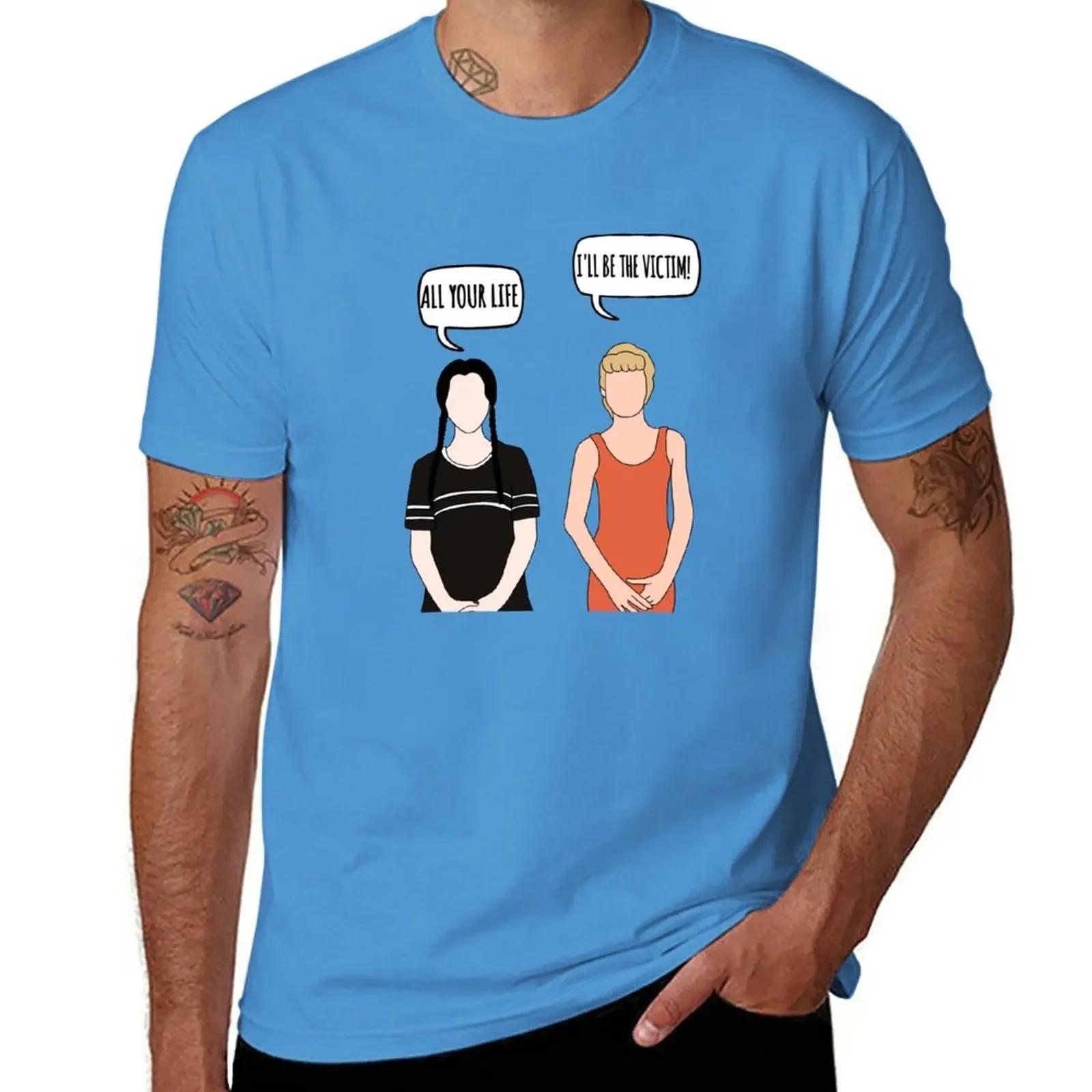 Ill be the victim TShirt customs anime clothes boys animal print plain t shirts men S