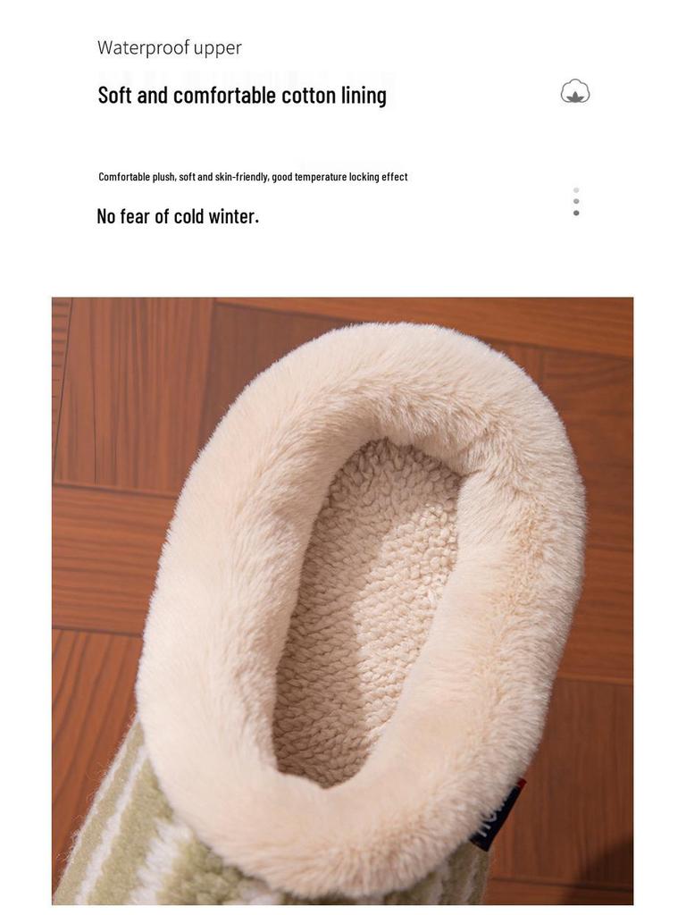2025 Neue Warme Rutschfeste Baumwollpantoffeln für Männer & Frauen - Winter Indoor Paar-Stil mit Dicker Sohle