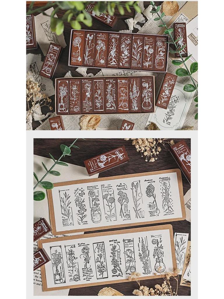 Yuezhen Lotus Holz Stempel - Blumendesign