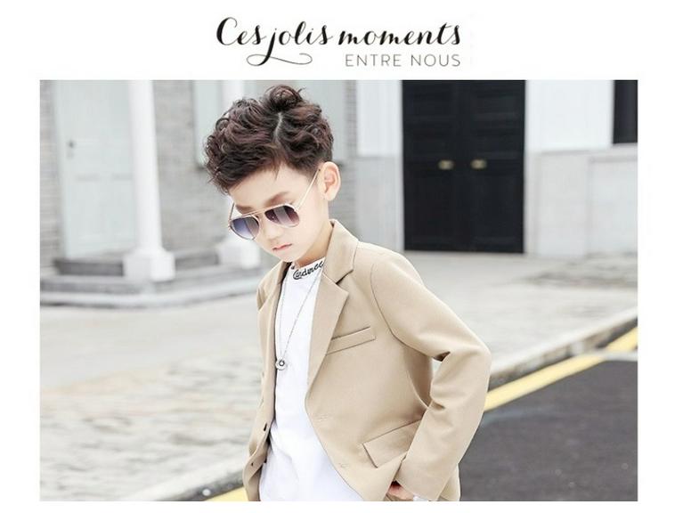 High Street Handsome Three-Piece Boy's Suit: White Long-Sleeve Shirt & Street Style Casual Set for Kids