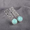 Amazonite Gemstone Jewelry, 925 Solid Sterling Silver Earrings, Handmade Silver Designer Earrings For Wedding Gift