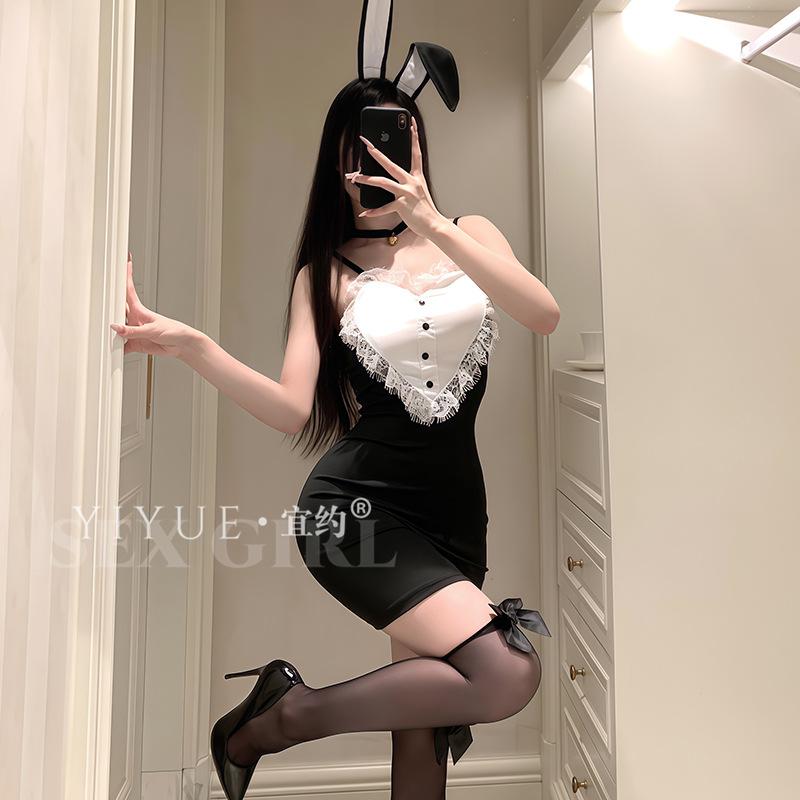 Erotic Lingerie, 2D Bunny Girl, Sexy Nightclub hip-hugging Uniform, Seductive Role-playing Set 1174