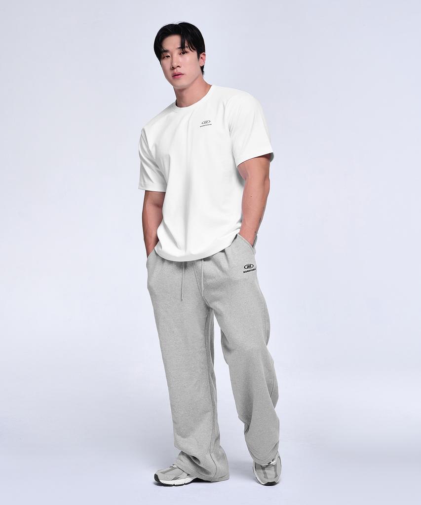 BORN TO WIN [2 Pack] Essential Pack Regular Fit T-Shirts [Black White]