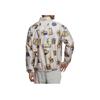 Adidas Neo Letter Print Track Jacket Unisex Outerwear Miracle-Grey Taupe-Brown IA6837