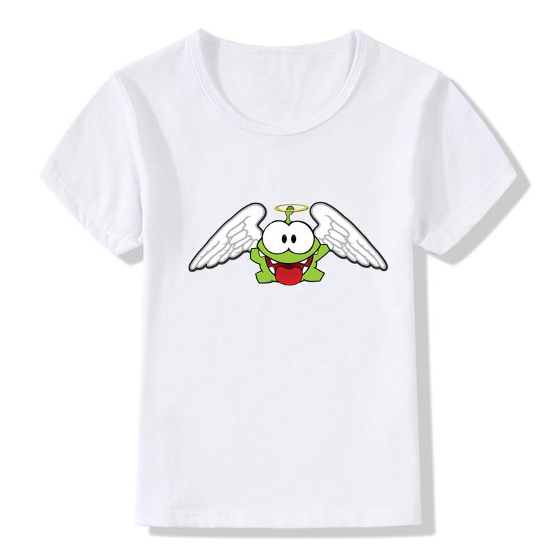 2025 Om Nom Stories Print Kids T Shirt Summer New T-shirt Cartoon Children T-shirts Baby Girls Boys Clothes Unisex Tshirt,HKP5410