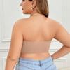 Strapless Push-Up Seamless Bandeau Bra, Anti-Slip, Wire-Free, Plus Size, Back Smoothing Lingerie