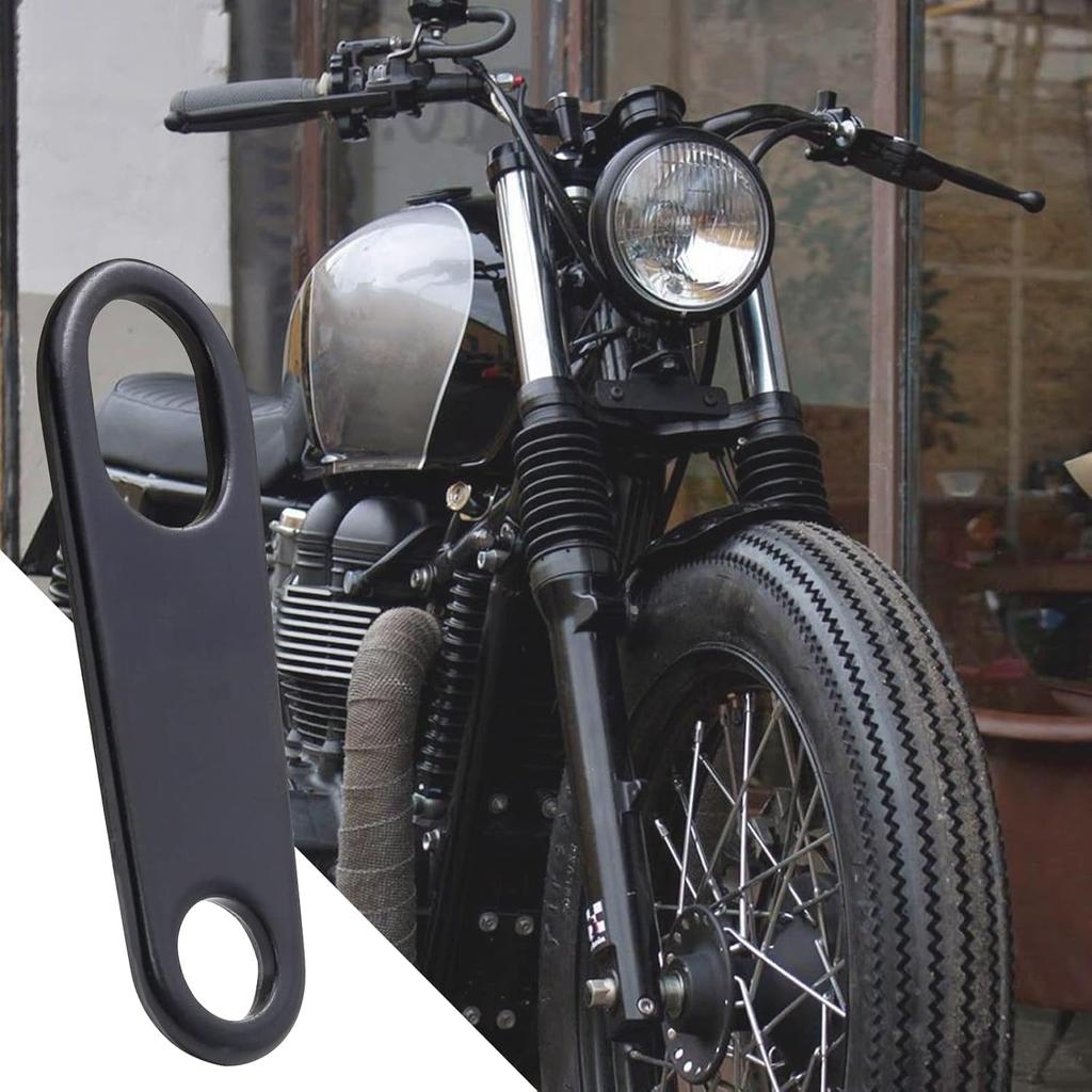 Biqing 2 Turn Signal Stays, Motorcycle Turn Signal Stay, Base Bike, Turn Signal Bracket, Durable, Exterior Parts, Black