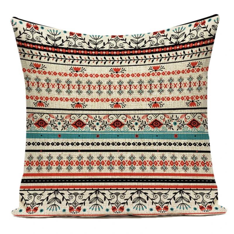 Polyester Decorative Pillows Geometric Mandala Boho Sofa Home Decor Pillow Cushion Cover For Living Room Capa De Almofadas