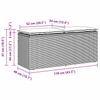 Garden Bench with Cushion Black 110x40x44 Cm Poly Rattan