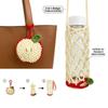 Sac en Maille Pliable Forme Fruit pour Fruits Sac de Rangement pour Petits Objets Porte-Gobelet Accessoire pour Tasse