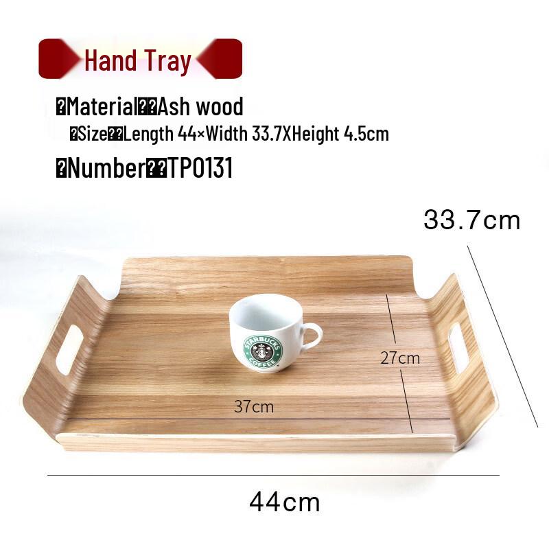 DM Rectangular Plastic Handheld Serving Tray