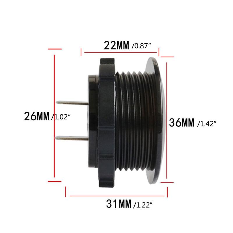 1pc Universal Digital Display Voltmeter Waterproof Voltage Meter LED for DC 12V-24V Motorcycle Auto Truck