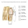 1pc-Serpentine Luxury Fashionable Women's Quartz Watch: High-quality Diamond Inlaid Wrist Masterpiece