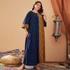 2024 Foreign Trade New Malaysian Turki Robe Fashion Loose Printed Dress