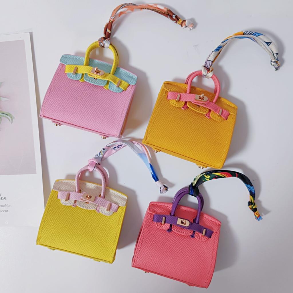 Mini Color-block Bag, Coin Purse Opening, Red Envelope, Headphones, Car Accessory