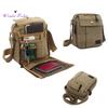 Bolso bandolera informal de viaje multifunción de lona vintage para hombre