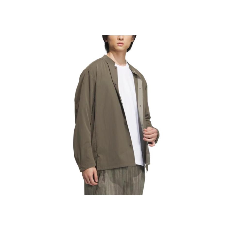 Adidas Originals Quick-Dry Long-Sleeve Shirt Men Tops Khaki IW1511