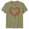 Filigree Heart Butterfly Valentines Day Occasions Unisexs Unisexs Graphic Tee
