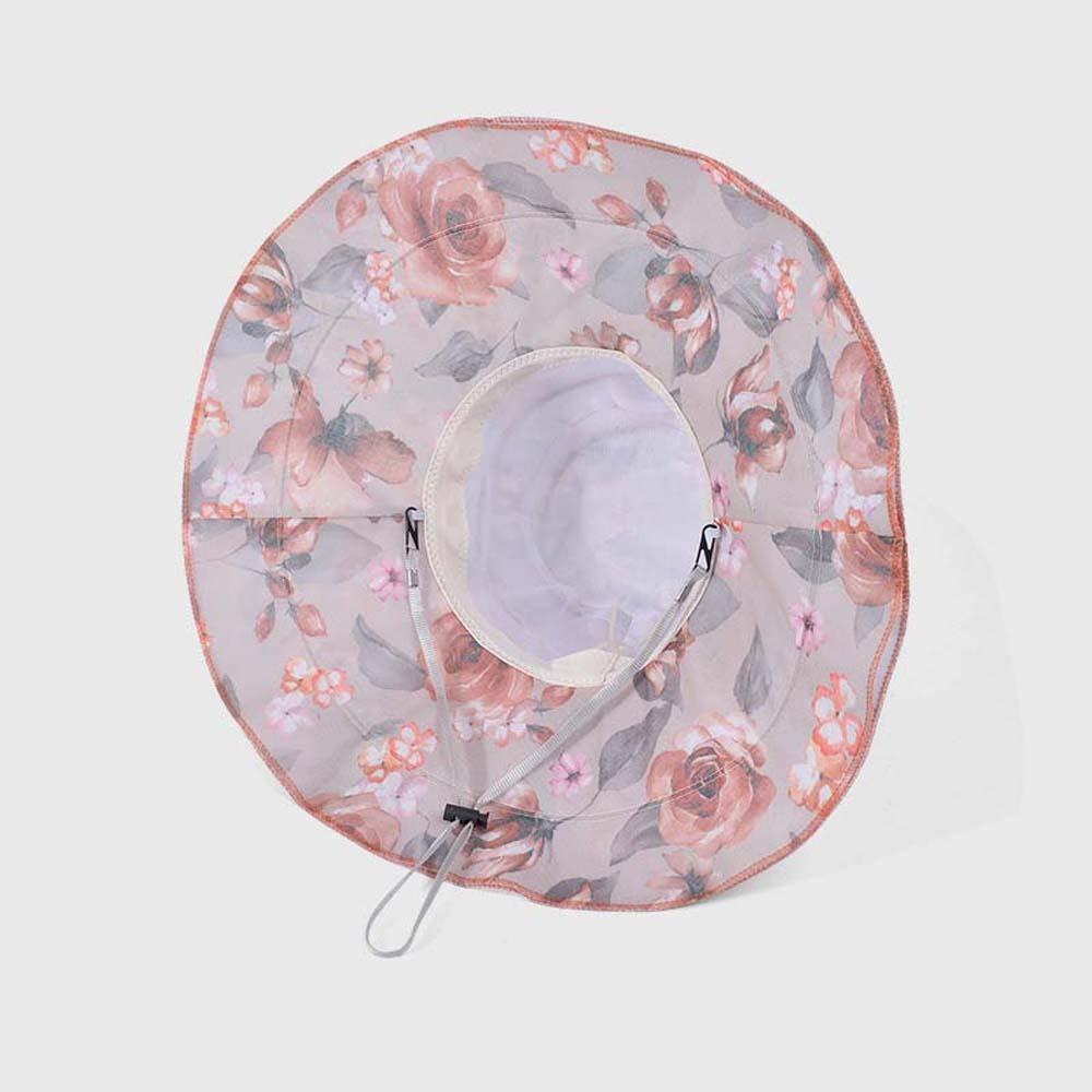 Foldable Mom Fisherman Hat Detachable Bow Sunscreen Basin Hat Thin Bow Sunshade Cap  Vacation