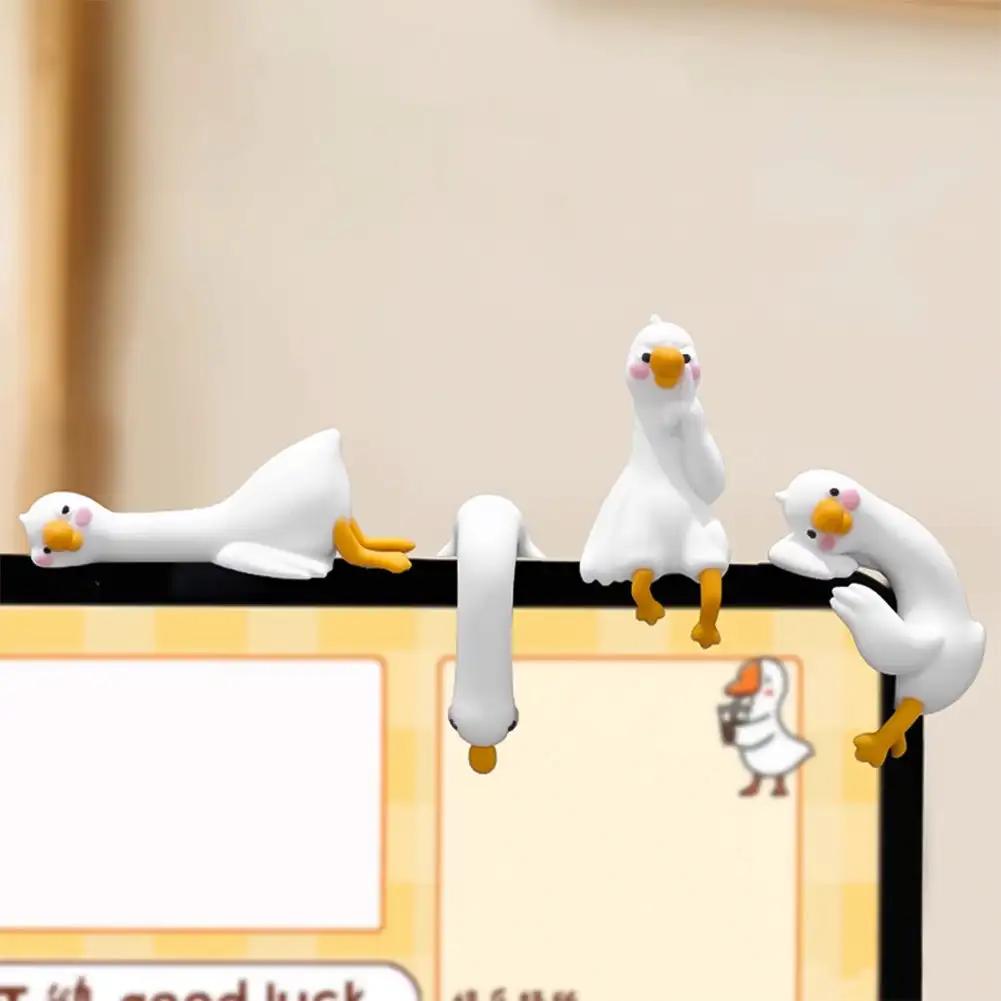 Cute Duck Car Center Console Dashboard Ornaments Universal Auto Interior Accessories For Women Girls Home Office Decor