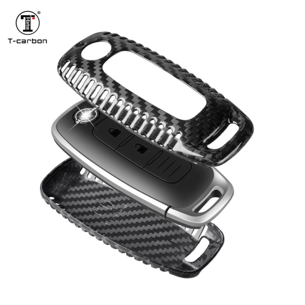 T-Carbon Carbon Fiber Car Key Case Cover Fit For New Nissan Tram Car Interior Accessories